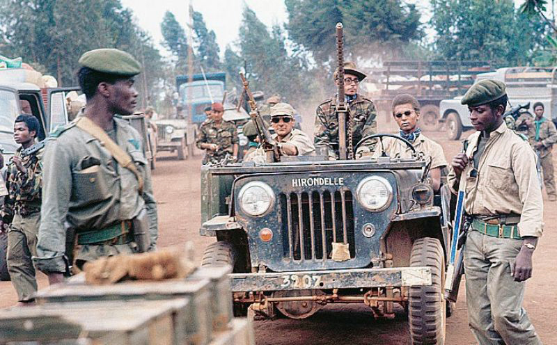 Members of Major Jean "Black Jack" Schramme's 10 Commando in the Congo, 1967