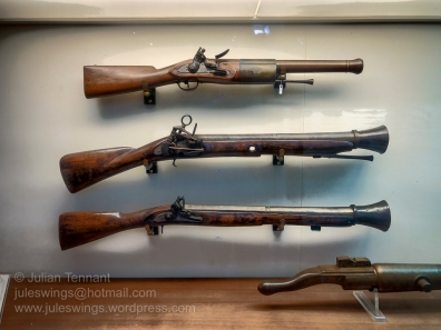 Firearms on display at the Museo Storica Navale