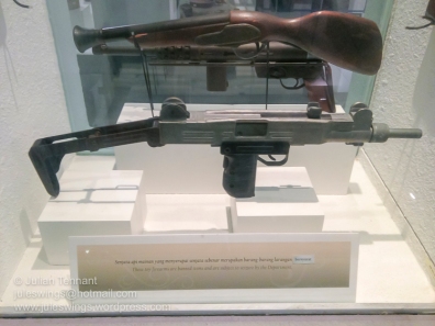 Royal Malaysian Customs Department Museum. Toy guns seized by the Customs Department.