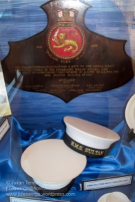 Royal Malaysian Navy Museum (Muzium Tentera Laut Diraja Malaysia). Mementos of two Royal Navy ships, HMS Malaya and HMS Sultan, both having historical links to Malaysia.