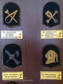Royal Malaysian Navy Museum (Muzium Tentera Laut Diraja Malaysia). RMN bullion trade badges.