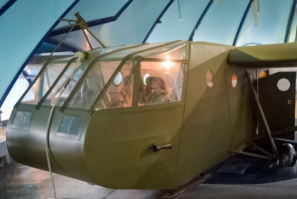 Front of the Waco CG-4A glider at the Airborne Museum - Sainte Mere Eglise. Photo: Julian Tennant