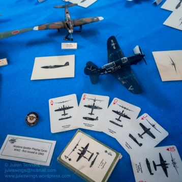 Aircraft Spotter playing cards from WW2 which were first issued in 1943. Photo: Julian Tennant