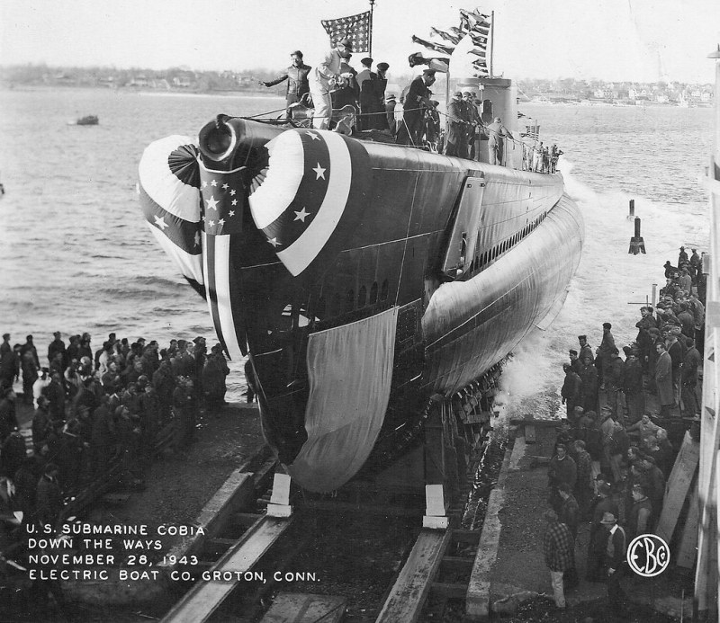 USS Cobia Launch 28 Nov 1943