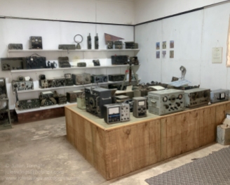 Radio and communications display room at the Nungarin Heritage Machinery and Army Museum. Photo: Julian Tennant