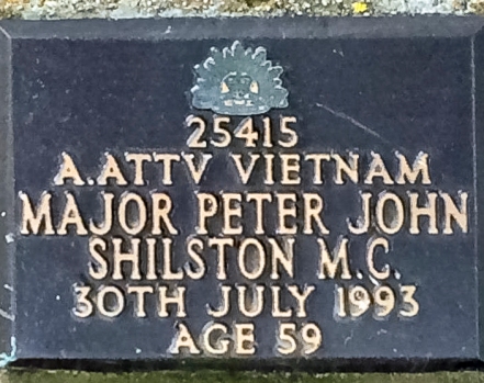 Peter Shilston's memorial plaque at Ballarat New Cemetery