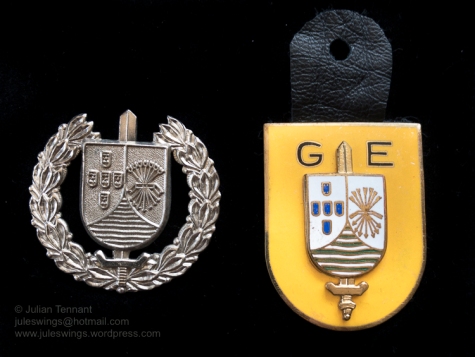 Grupos Especiais (GE) beret badge and pocket crest. Collection: Julian Tennant
