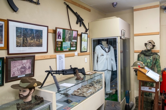 Birdwood Military Museum display room. Photo: Julian Tennant