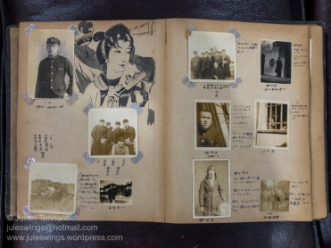Japanese soldier's photo album. The "Recollections of War" museum holds many wartime photo albums which can be viewed upon request. Photo: Julian Tennant